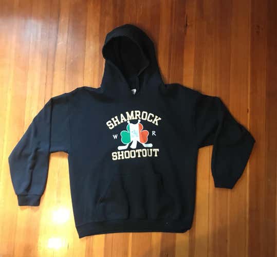 Black Shamrock Shootout Large Hoodie