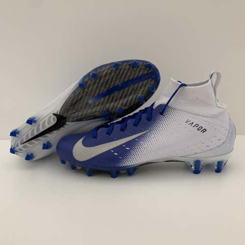 Nike Vapor Untouchable Pro 3 'White Blue' Lacrosse/Football Cleats Men's Size 10