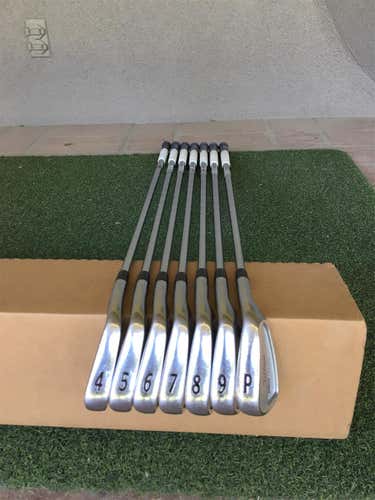 Used Right Handed CB 714 Forged Stiff Flex Steel Shaft Iron Set