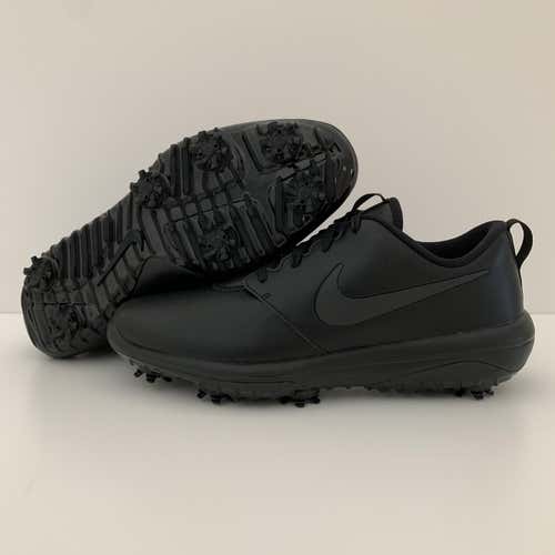 NEW! Size 10.5 Nike Roshe Golf Tour 'Triple Black' Shoes Men's