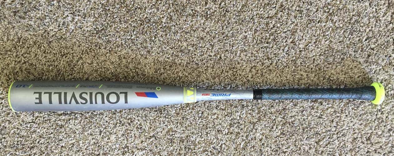 Used Kid Pitch (9YO-13YO) 2019 Louisville Slugger Composite Prime 919 Bat (-10) 21 oz 31"
