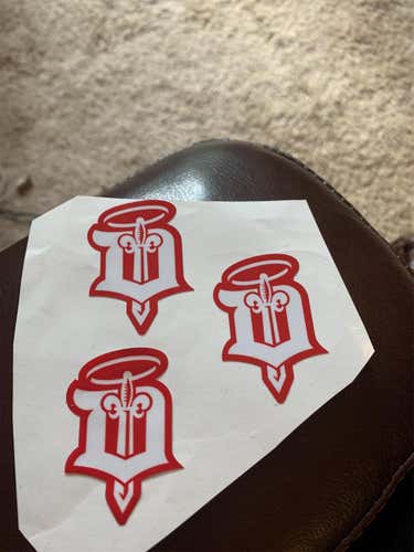 Dubuque Fighting Saints USHL Helmet Stickers (3)