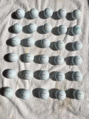 White Used Titleist AVX 24 Pack Balls