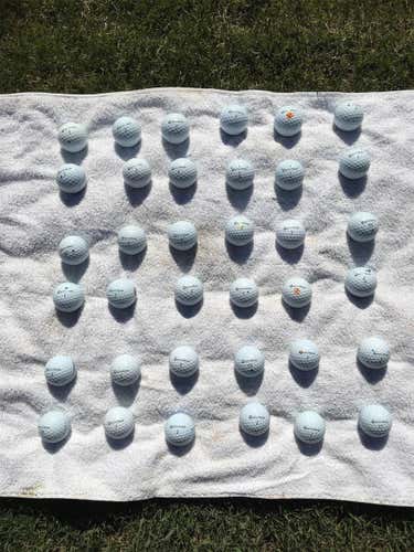 White Used TaylorMade TP5 36 Pack Balls