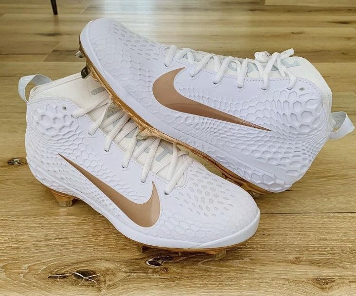 Nike Trout 5 White/Rose Gold Men's Size Men's 10.5