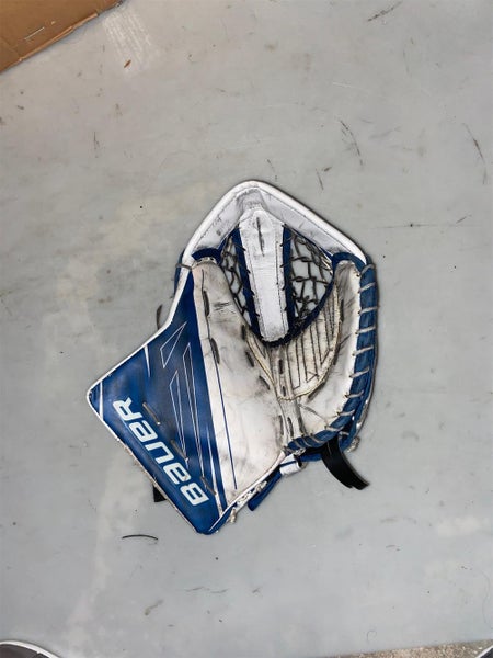 White/Blue Used Supreme 1S Glove