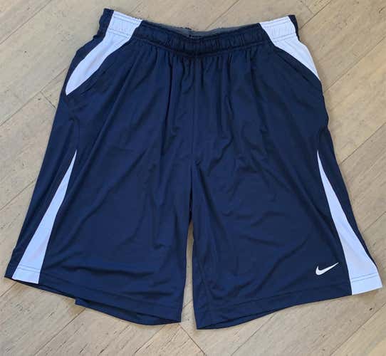 Nike Dri-FIT Men’s Softball Baseball Shorts Navy Blue 2XL