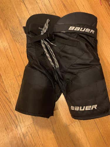 Black Used Small Bauer Nexus N9000 Hockey Pants