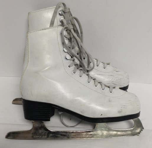 White Used American Skate Figure Skates Size 4