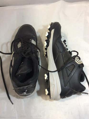 Used Nike Air Jordan 4 Cleats Oreo Senior 10 Molded Baseball & Softball Cleats