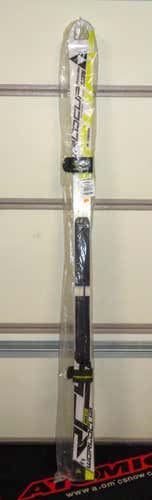 STIFF FLEX-BRAND NEW-Fischer RC4 WC Giant Slalom w/ Fischer Race Plates Size-183cm Radius-23Meters
