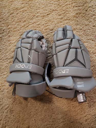 Gray New Player's Epoch Integra Lacrosse Gloves 13"