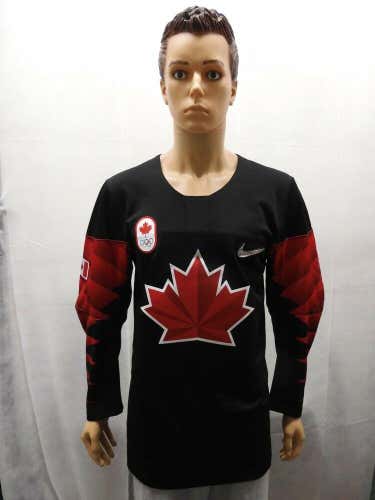 NWT Team Canada 2018 Olympic Hockey Jersey Black Nike S