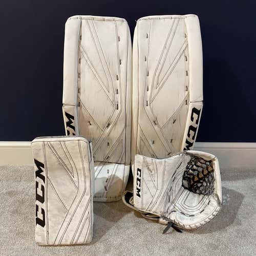 White Used 34" Regular P2.9 Goalie Full Set