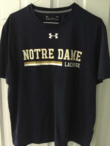 Team Issued Notre Dame Lacrosse Shirt - Short Sleeve - L