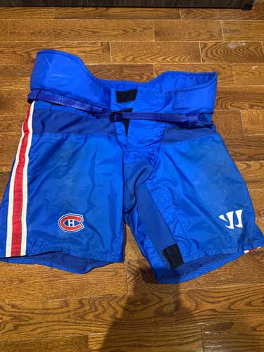 *Montreal Canadiens Return* Used Senior Medium Warrior Pant Shell Pro Stock