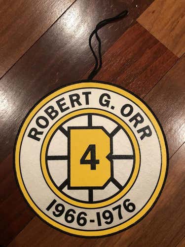 Ray Bourque #77 and Bobby Orr #4 Boston Bruins Retired Number Banner