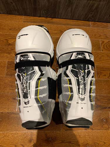 Used Senior CCM Ultra Pro Shin Pads Pro Stock