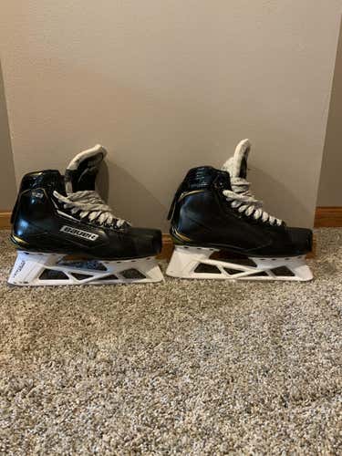 Senior Used Bauer Supreme S29 Hockey Goalie Skates Regular Width Size 6