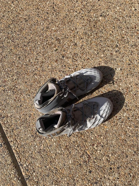 Gray Men's Molded Cleats High Top