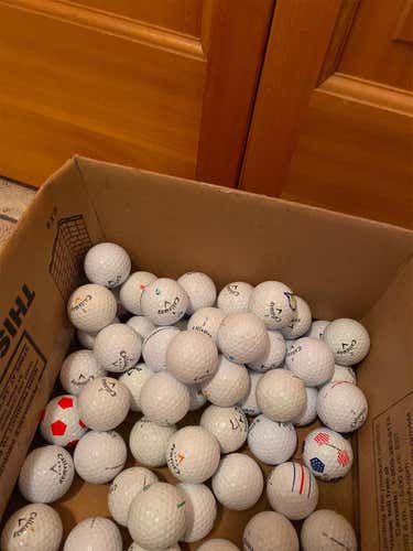 White Used Callaway 36 Pack (3 Dozen) Balls