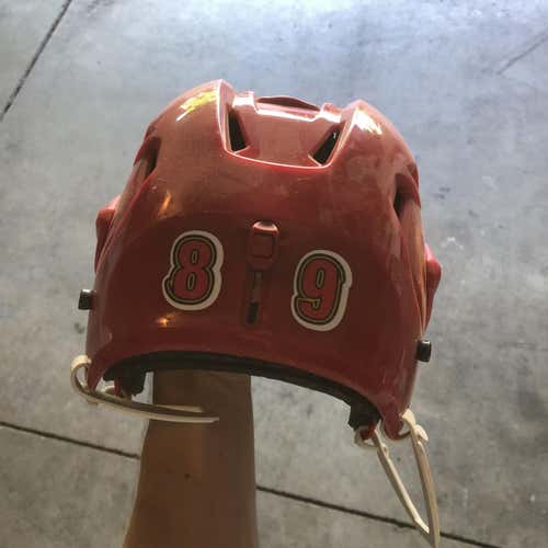 Red Used Small Bauer Re-Akt  Helmet