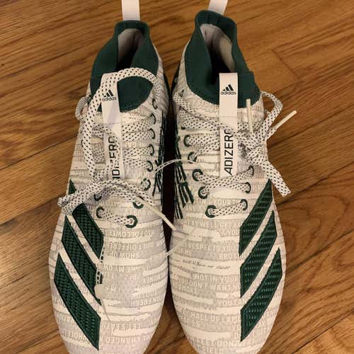 New GREEN ADIDAS ADIZERO 8.0 CLEATS! 11.5