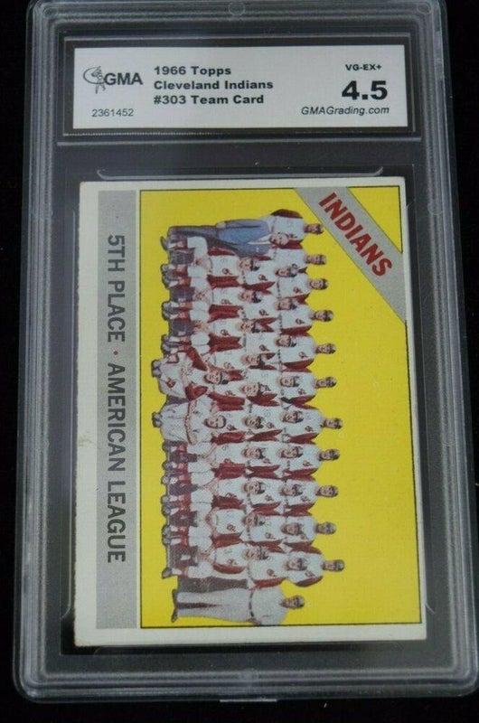 GMA Graded 4.5 VG-EX+ 1966 Topps Cleveland Indians