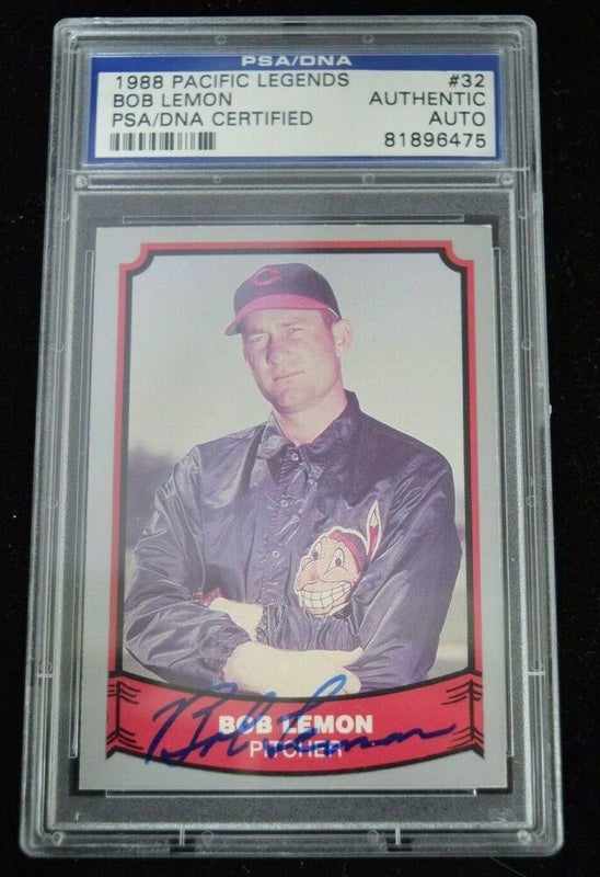 PSA Graded 1988 Pacific Legends Bob Lemon Cleveland Indians
