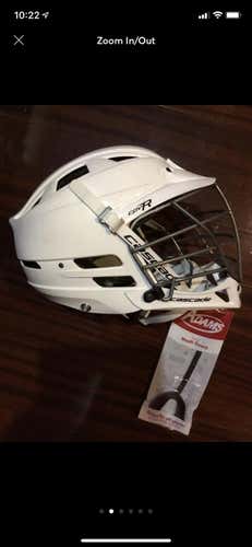 White Adjustable Youth Cascade CPV-R Helmet