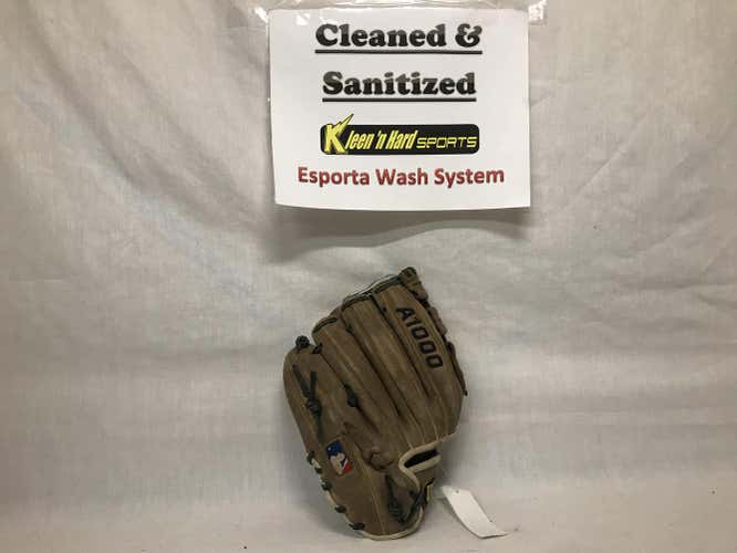 Brown Used High School/College Wilson Right Hand Throw A1000 Baseball Glove 11.5"