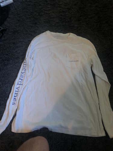White Vineyard Vines Men's Medium Long Sleeve Shirt