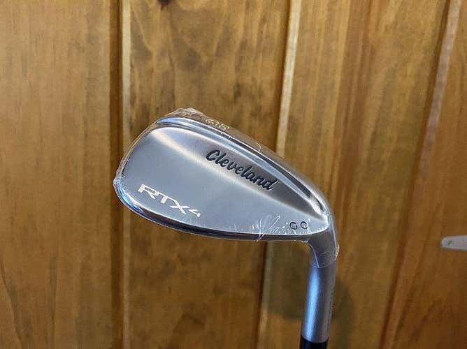 New Men's Cleveland Right Handed RTX 4 Wedge Stiff Flex 56 Degree Steel Shaft
