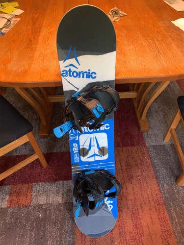 Used  Atomic With Bindings Snowboard