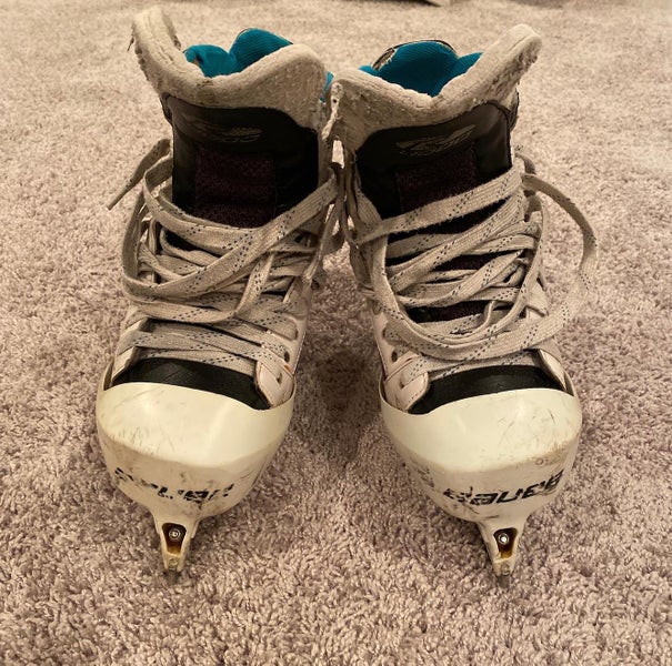 Used Bauer Reactor 4000 Regular Width Size 8.5 Hockey Goalie Skates
