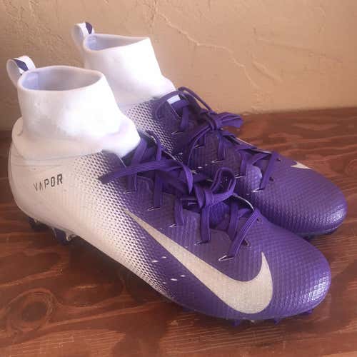 New Size 10.5 Nike Vapor Untouchable Pro 3 Cleats Purple White