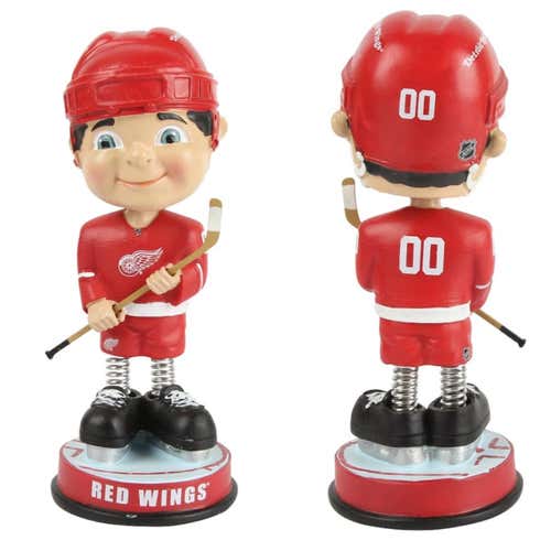 Detroit Red Wings Retro Springy Legs NHL Hockey Bobblehead - New In Box