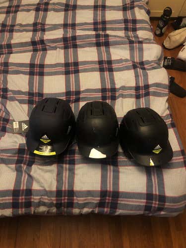 Black Used 6 3/8 to 7 3/8 Adidas Batting Helmets