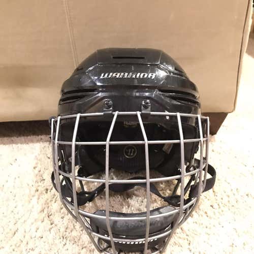 Black Used Medium Warrior Alpha One  Helmet