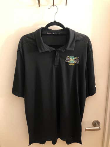 Jamaica Lacrosse Polo Black Men's XL Adidas Shirt