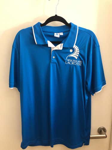 New Zealand Baby Blue Men's Medium/Large Polo