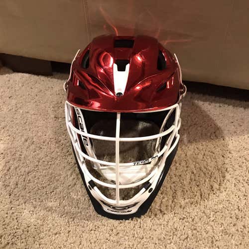 Gently Used Chrome Red Cascade S Helmet