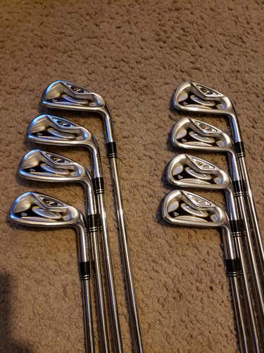 Used Men's TaylorMade Right Handed R7 TP Clubs (Full Set) Stiff Flex 8 Pieces