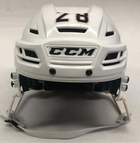 CCM RESISTANCE PRO STOCK HOCKEY HELMET WHITE LARGE THUNDERBIRDS #28 (6666)