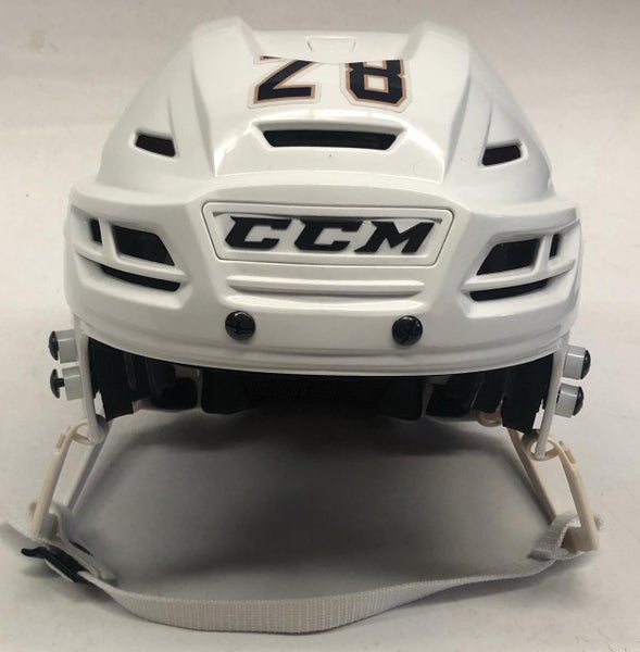 CCM RESISTANCE PRO STOCK HOCKEY HELMET WHITE LARGE THUNDERBIRDS #28 (6666)