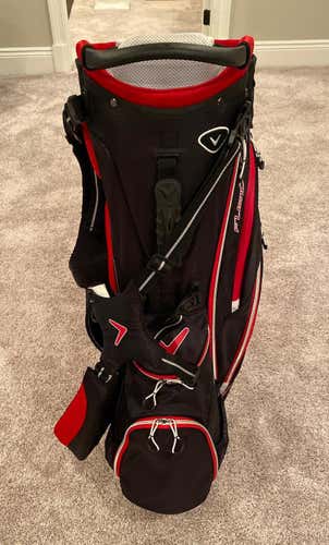 Black/Red Callaway Fusion 14 Stand Bag