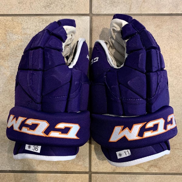 Pro Stock Orlando Solar Bears CCM HG12XP Gloves 14"
