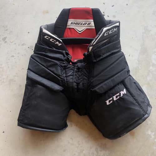 Black Used Medium CCM Extreme Flex II Shield Pro  Hockey Goalie Pants