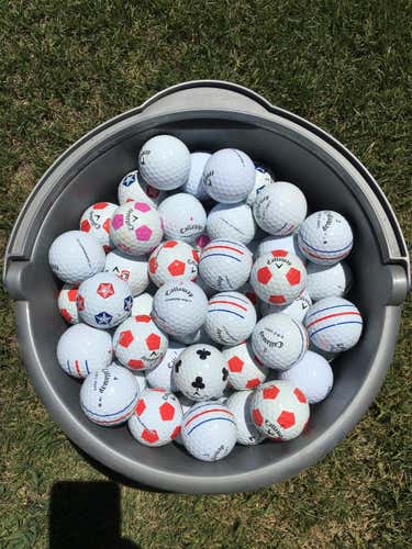 White Used Callaway Chrome Soft  Balls