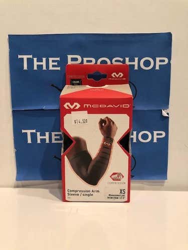 New McDavid Compression Arm Sleeve Black XS